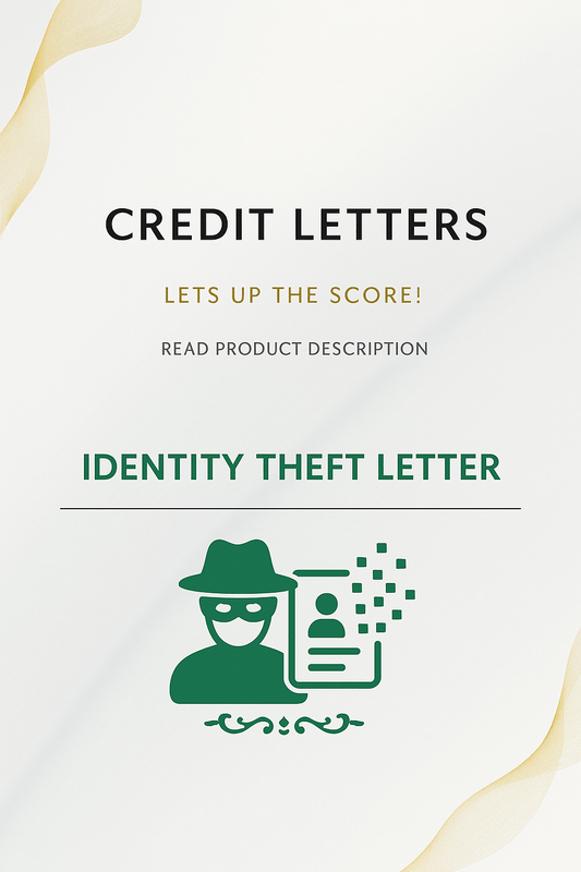 IDENTITY THEFT LETTER