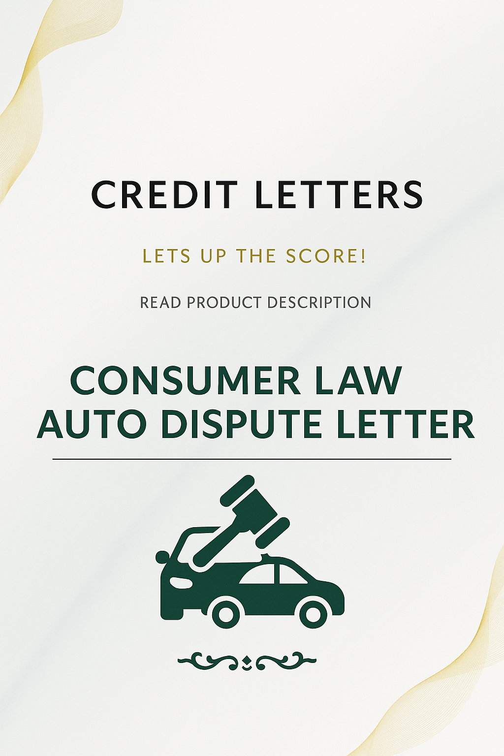 AUTO LOAN DISPUTE LETTER +