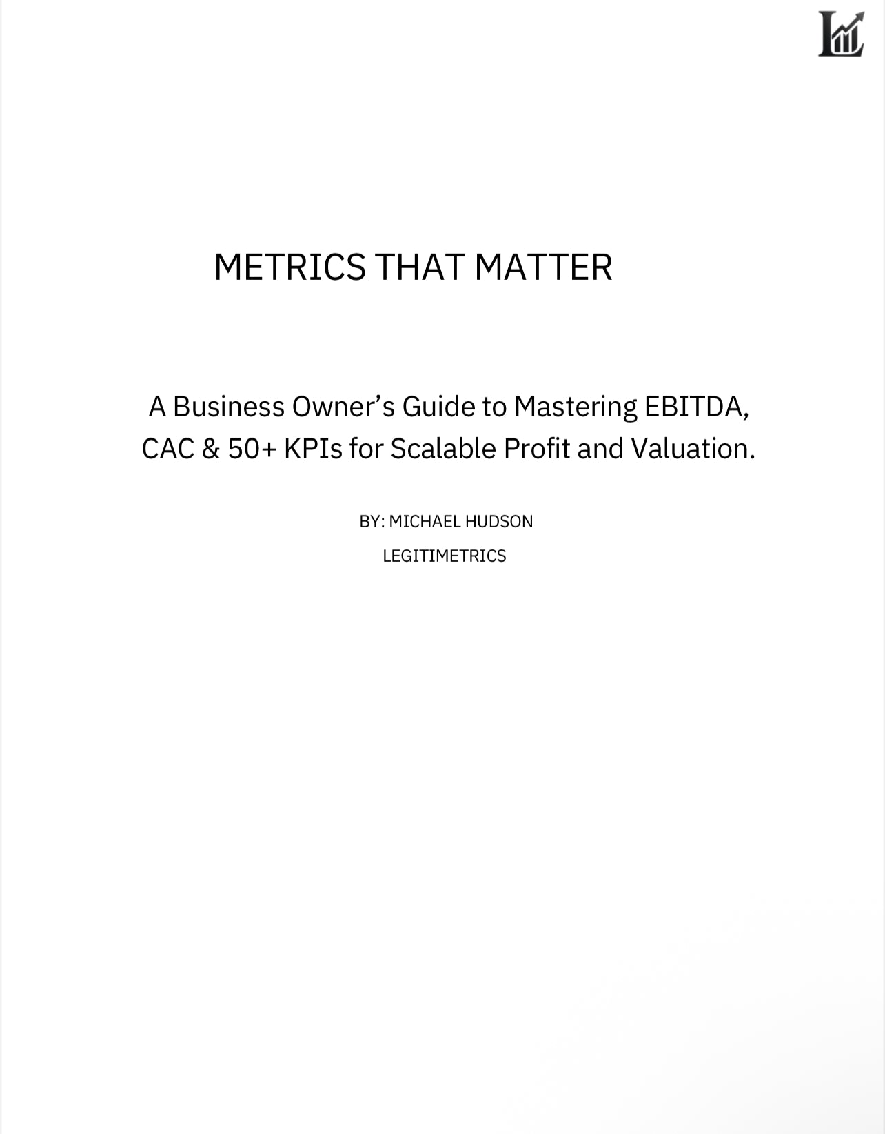 METRICS THAT MATTER