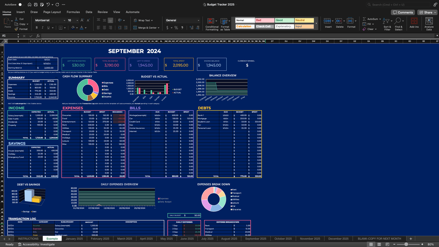 Budget Tracker 2025