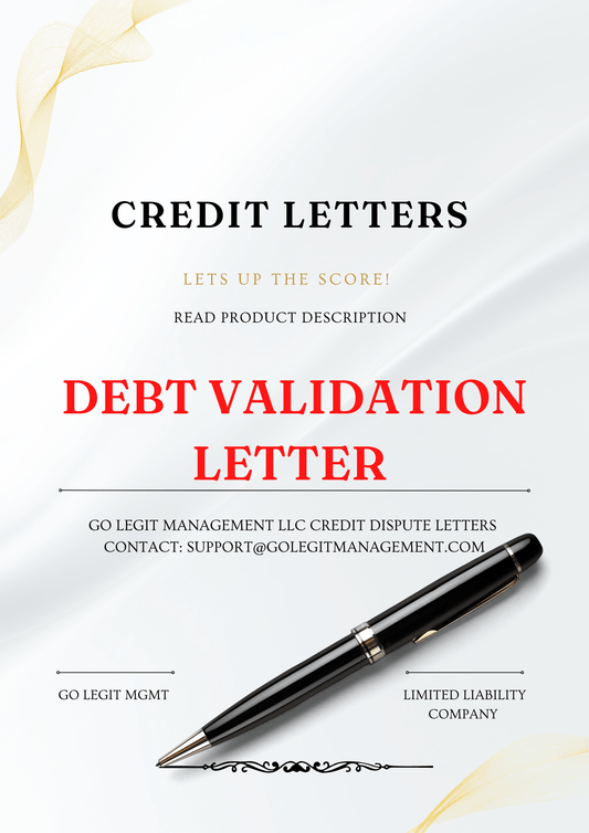 DEBT VALIDATION LETTER +