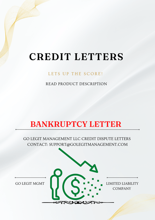 BANKRUPTCY REMOVAL LETTER