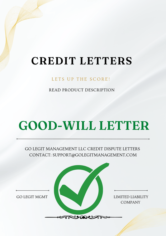 GOOD-WILL LETTER